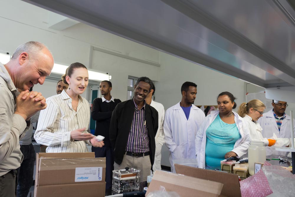 Building capacity in mobile diagnostics for wheat yellow rust at the EIAR station in Holeta